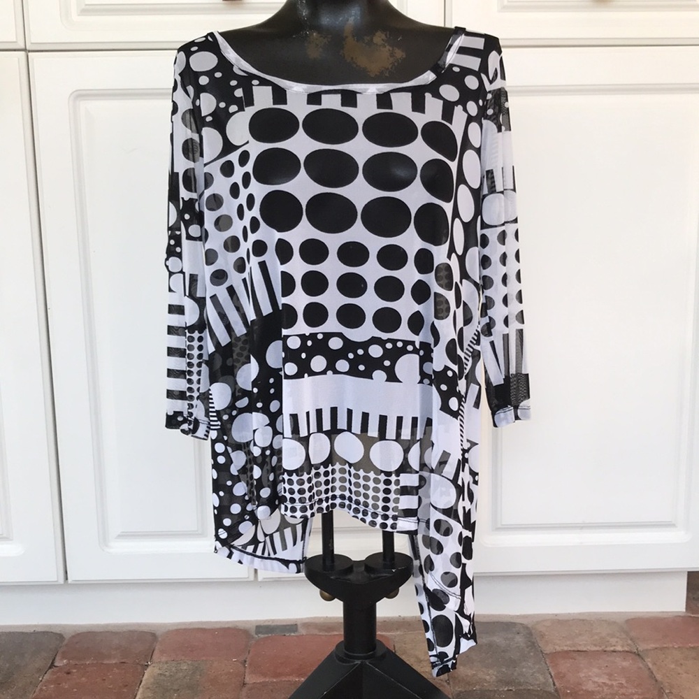 Lynn Ritchie Handkerchief Blouse-Sz. M